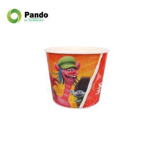 Eldobható papír vödör pattogatott kukoricához