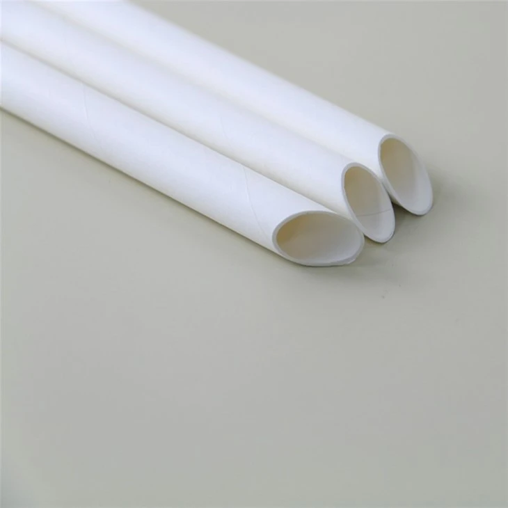 White Sharp Paper Straws