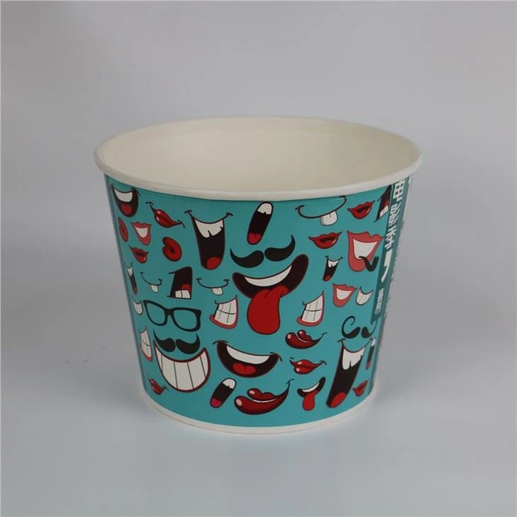 65oz Disposable Custom Printed Paper Buckets